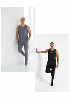 Movra Tanktop - 2 Pack | Black & Pigeon Blue