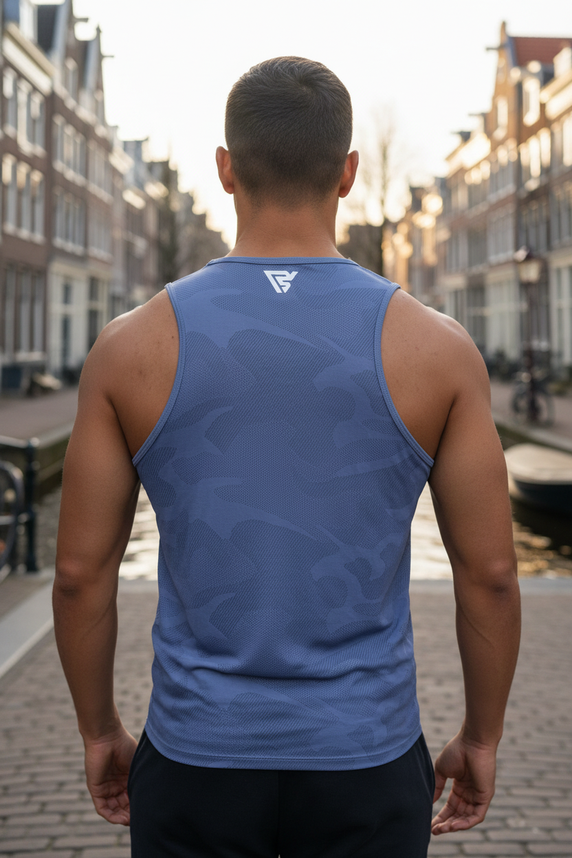 Movra Tanktop - 2 Pack | Black & Light Blue-Grey